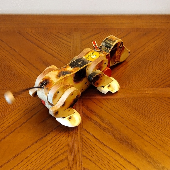 Vintage Fisher Price Snoopy Pull Toy Dog #181 - Picture 8 of 10
